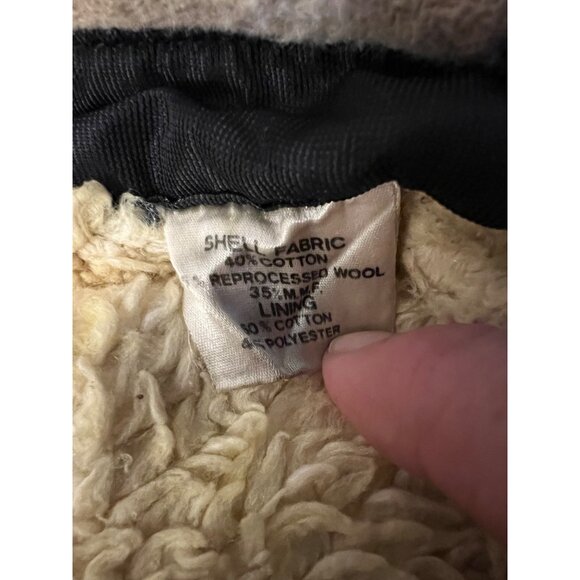 Vintage Envoy The Now Jacket Mens Wool Blend Plaid Sherpa Lined Button-Up P3 - Picture 5 of 5